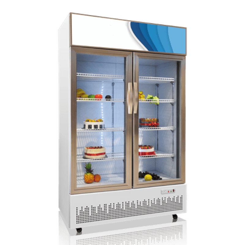 Freezer Tampilan Pintu Geser Kebisingan Rendah